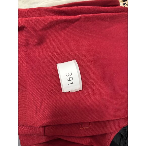 💰BOGO💰 Cabi Deep Red Trousers, Tapered Leg with Ankle Slit sz 8 - Picture 10 of 10